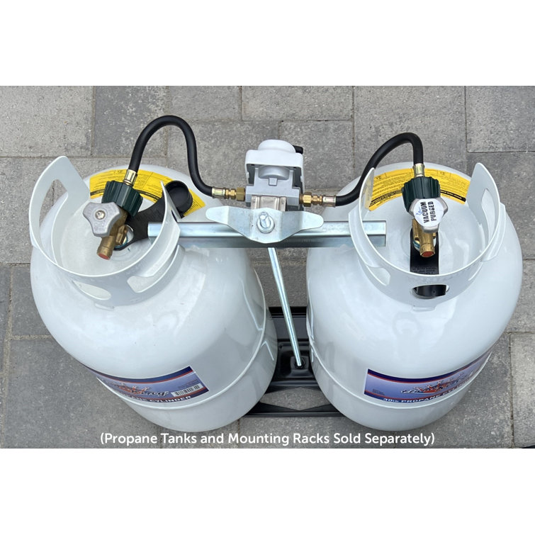 Flame King 2 Stage Auto Changeover LP Propane Gas Regulator Rv